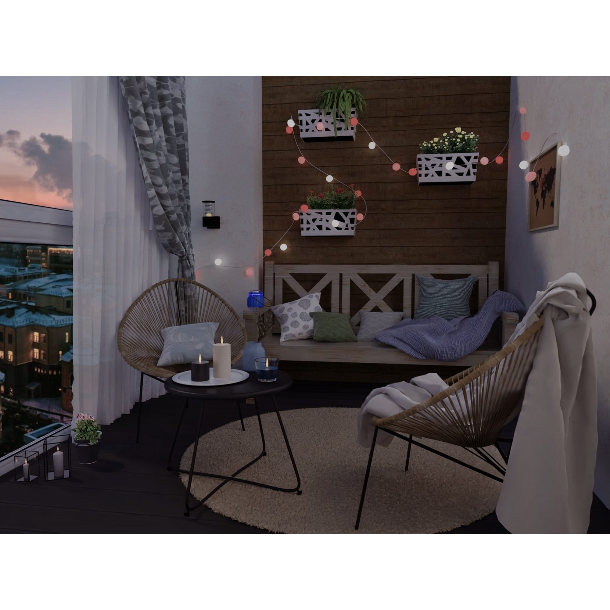 82018445 Свеча-столбик, 6х15 см, цвет белый Santreyd  - Вид №8