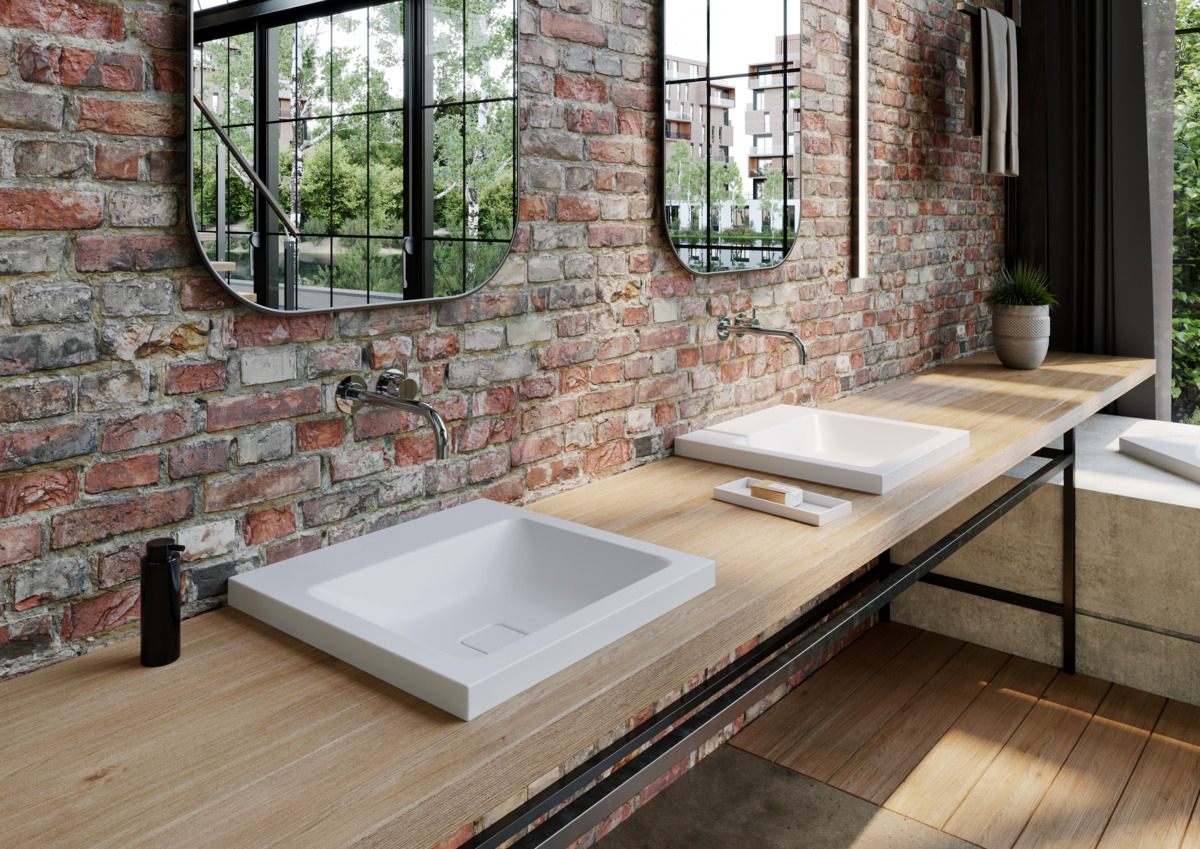 Умывальник KALDEWEI Сталь эмалированная 3083 455 холодный серый 70 30833083455  - Вид №2