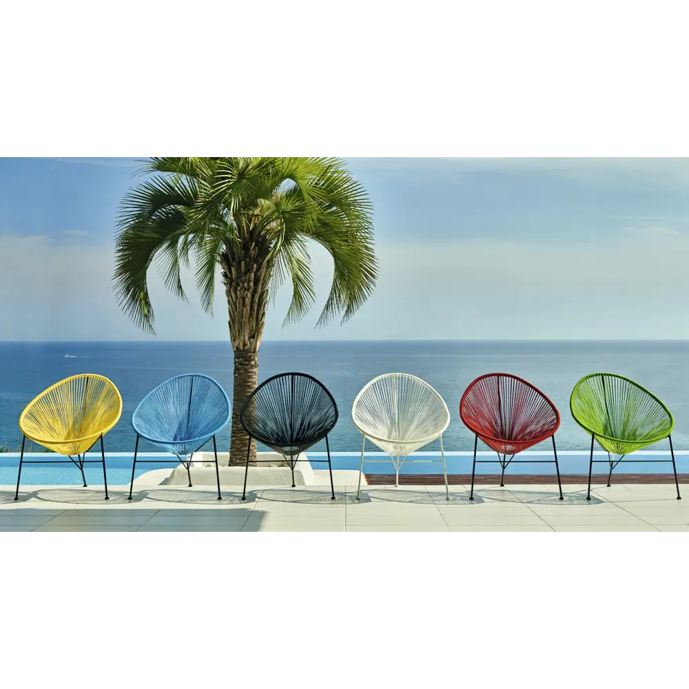 Стул садовый плетёный Acapulco 720x870x800 мм чёрный Santreyd STLM-2049820 - Вид №5