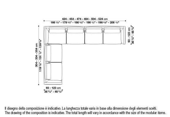 Угловой диван из ткани B&B Italia Ричард ARCH-00040927 - Вид №97