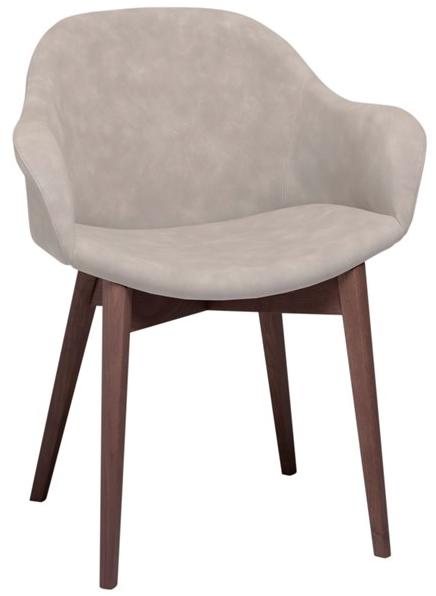 Tonin Casa Мягкое кресло из экокожи на деревянной основе sun-id-1515001 - Вид №1