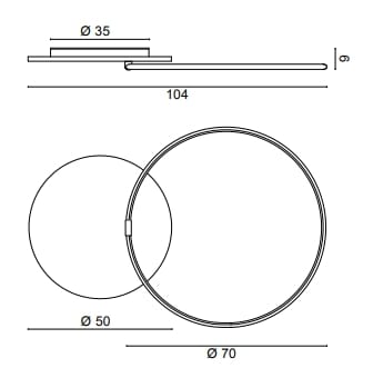 Светодиодный настенный светильник из поликарбоната EGOLUCE Fusion ARCH-00126244 - Вид №4