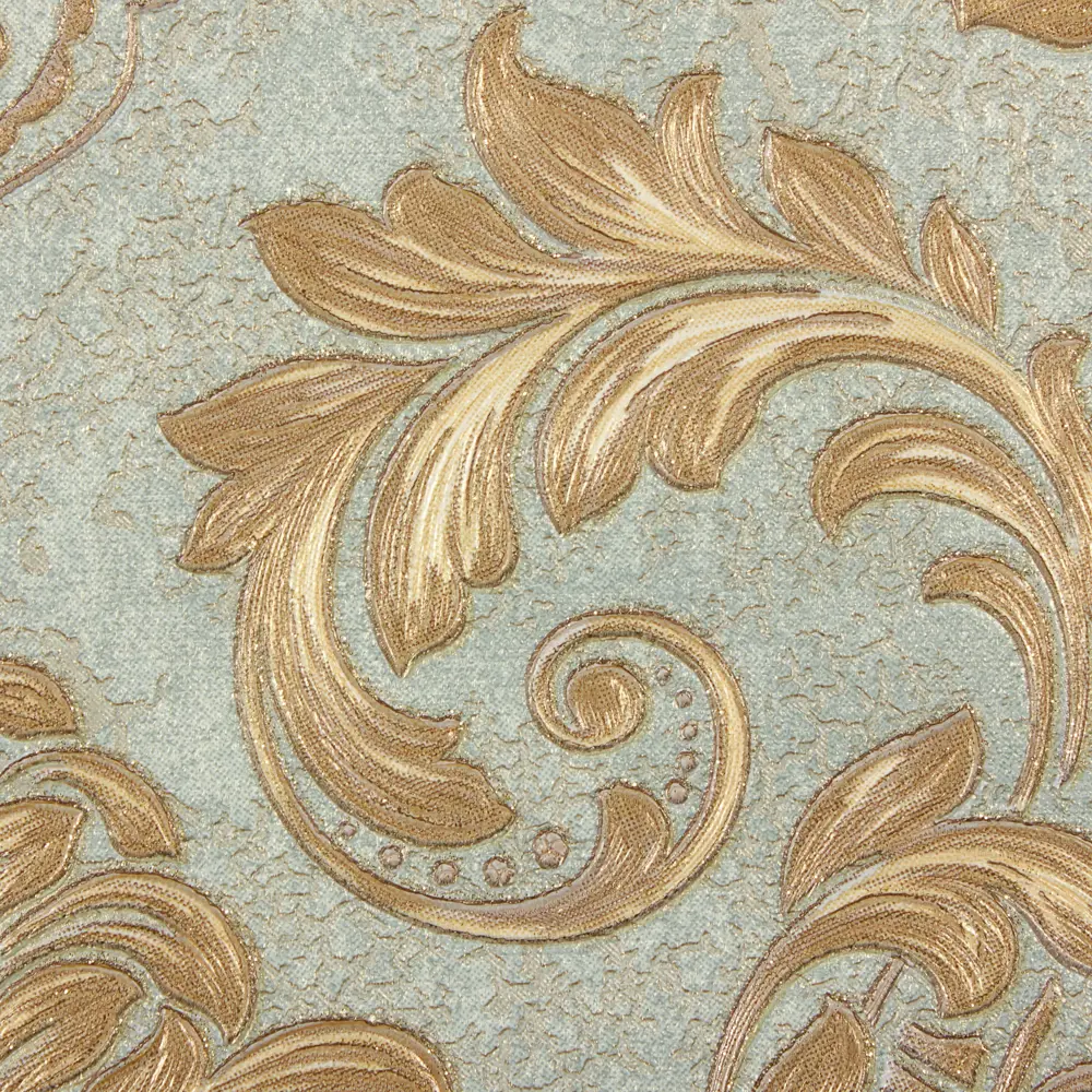 Обои флизелиновые Euro Decor Barocco зелёные 1.06 м 3700-6 81961370 STLM-2109155 - Вид №2