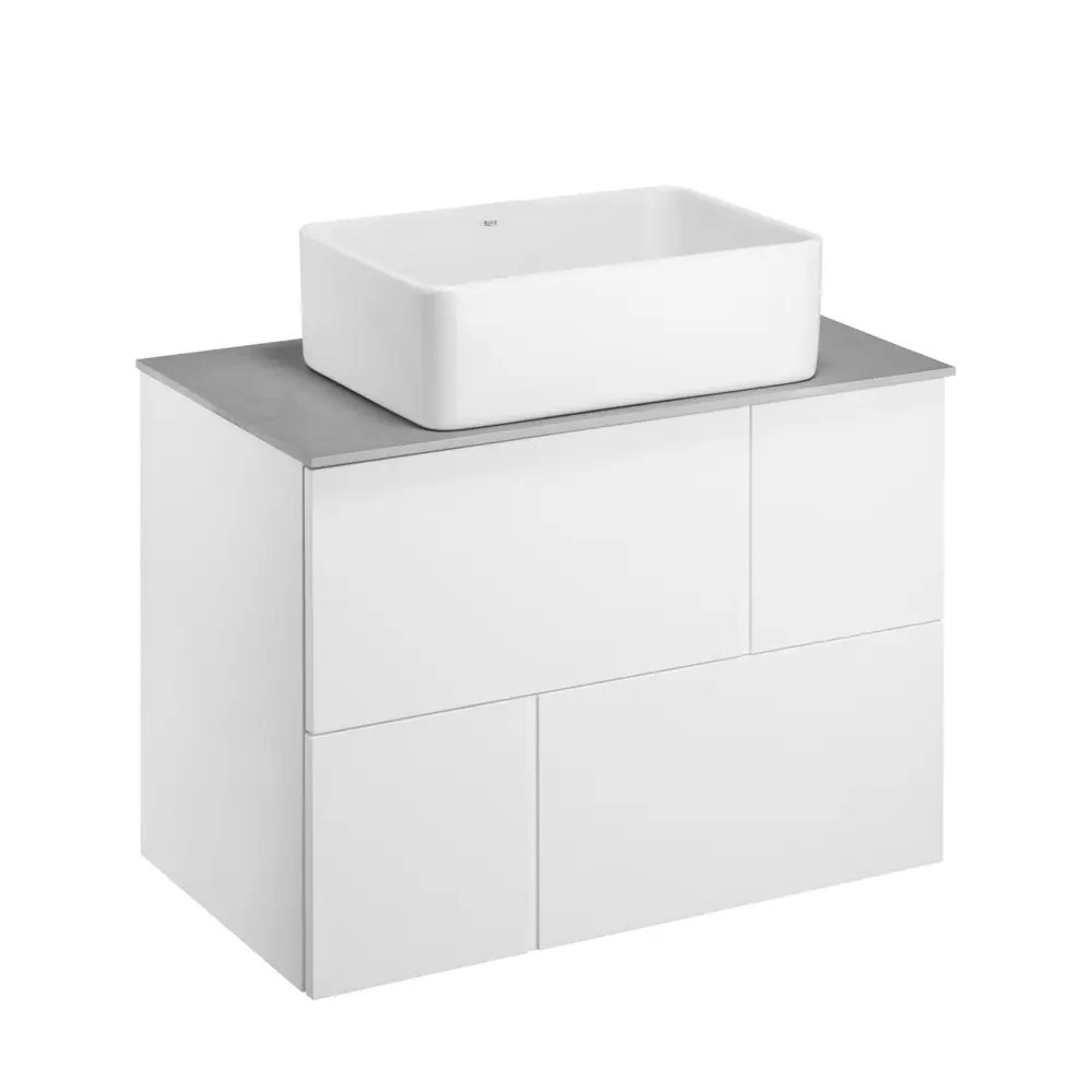 Тумба под раковину подвесная Roca Pilar 80 см цвет белый STLM-2017371