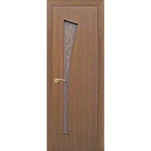 Дверь межкомнатная остеклённая Belleza 60x200 см, ламинация, цвет дуб 18088258 STLM-2191676