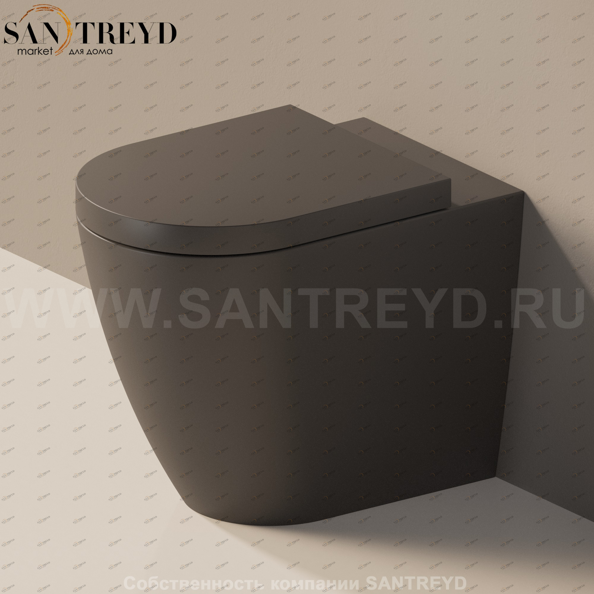 LK117G7006 Приставной унитаз напольный Черный Ceramica Flaminia Link Италия