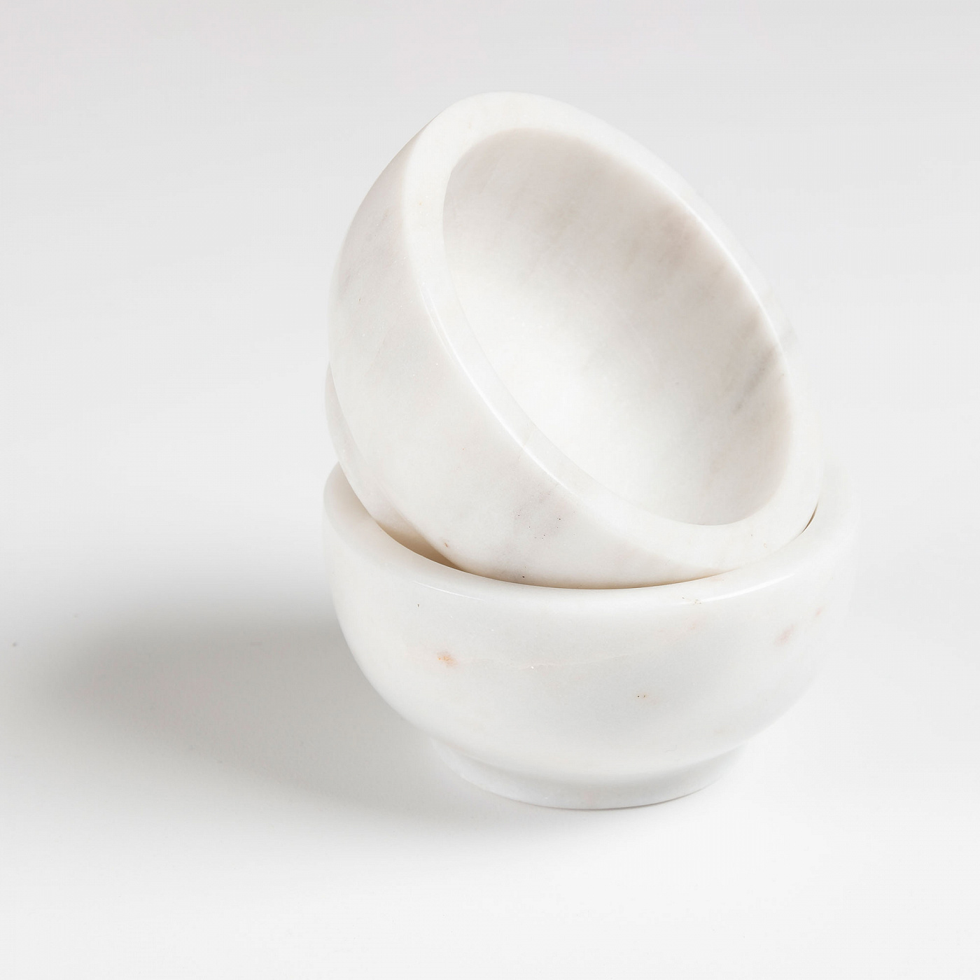 067423 Набор из 2 чаш мраморный белый La Forma Callhan  - Вид №1