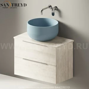 Flaminia BOX Настенная тумба для раковины 70 см с 2-мя ящиками BX808.WR