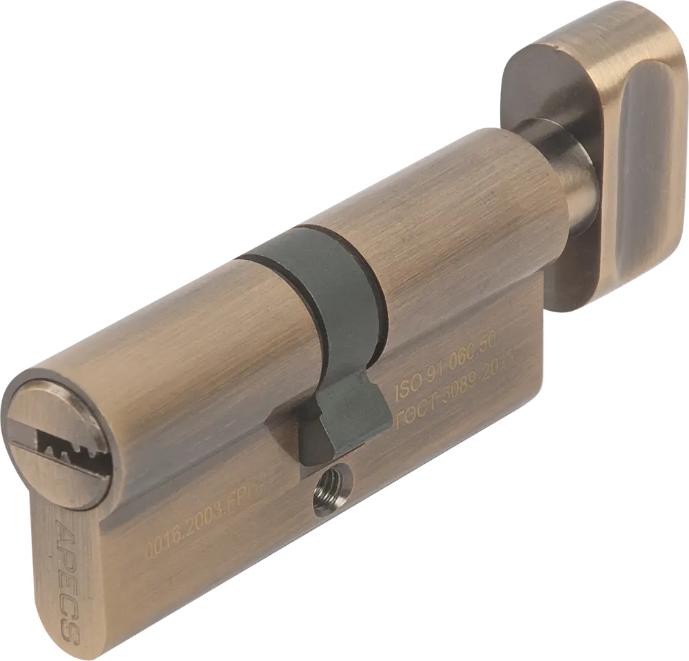 Цилиндровый механизм APECS Pro LM-70-C-AB бронза с вертушкой 84168035