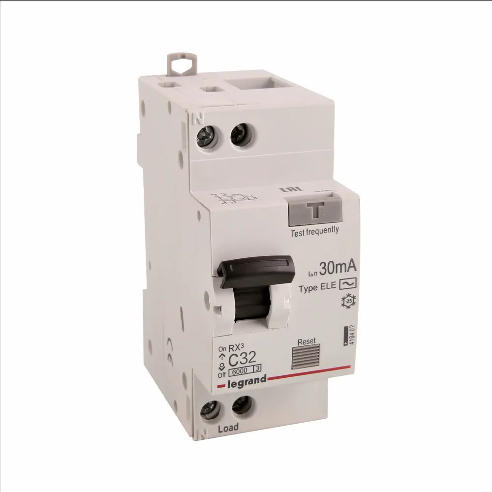 Дифференциальный автомат Legrand RX3 32А 30мА с защитой нейтрали 82152812 STLM-1360416 - Вид №1