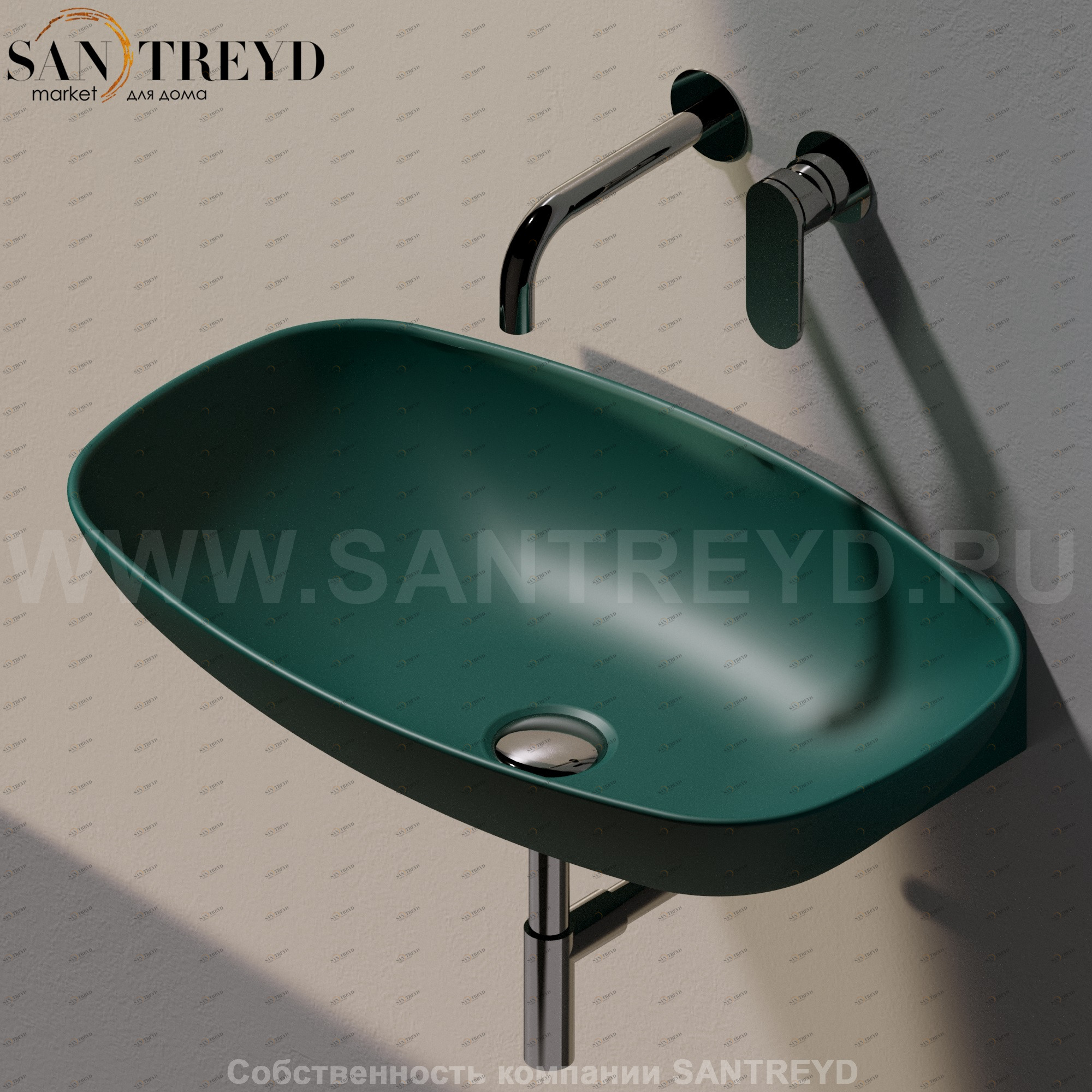 ND60L5020 Подвесная раковина настенная прямоугольная Ceramica Flaminia Nuda