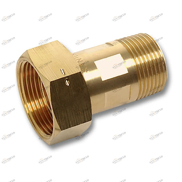 2604341R SANHA 604 муфта переходная ВР-НР с накидн. гайкой, латунь 3/4x1 мм 