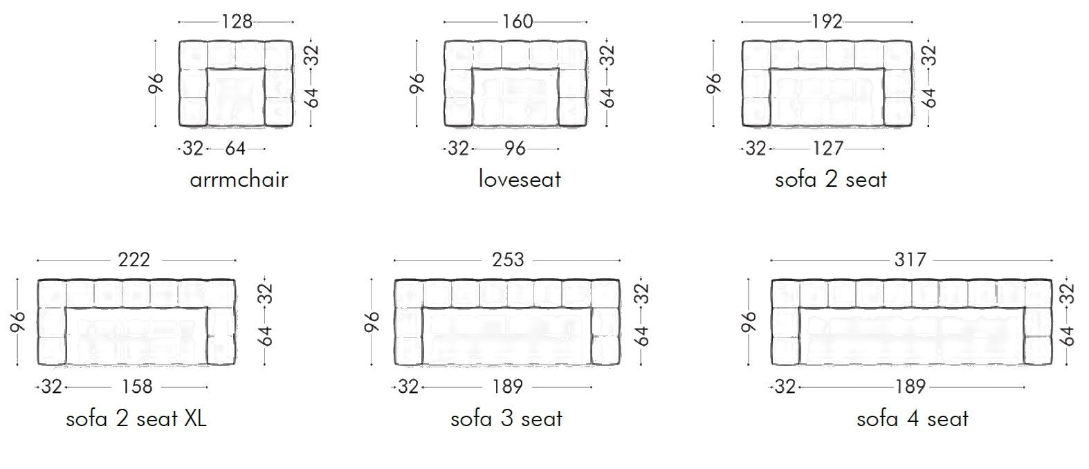 4-местный тканевый диван capitonné Formitalia Mayor ARCH-00143060 - Вид №5