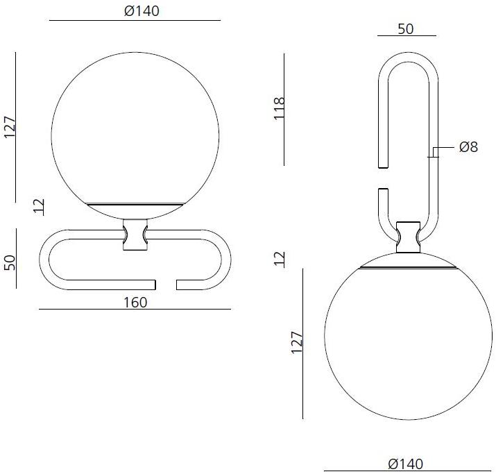 Artemide Светодиодный настенный светильник прямого света Nh sun-id-1372118 - Вид №14