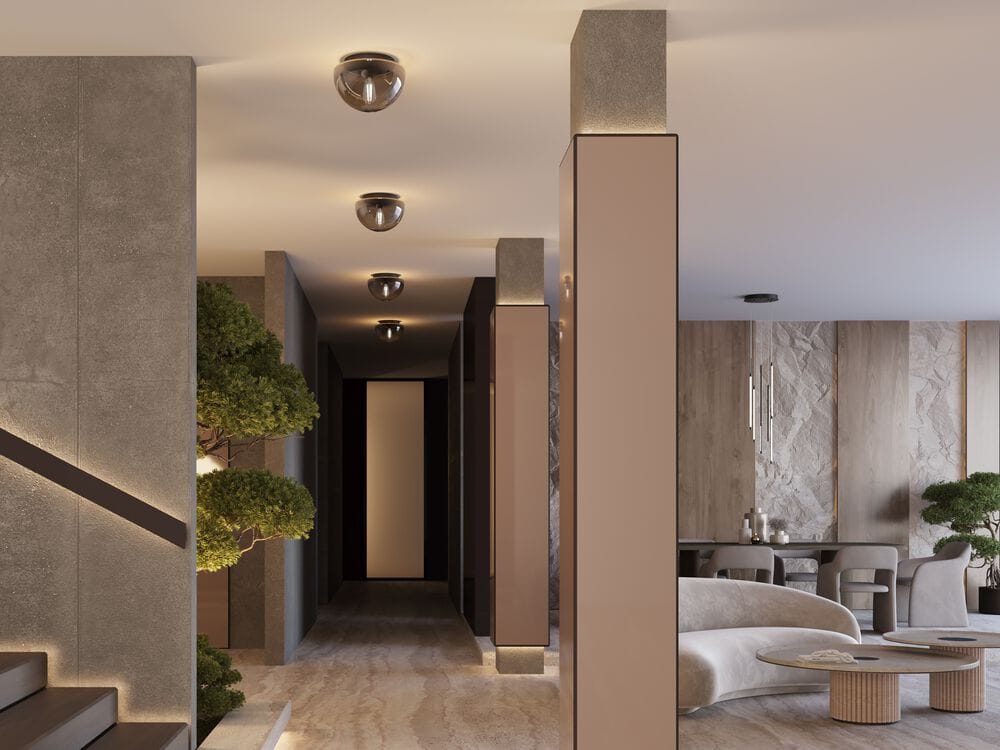 Металлический потолочный светильник Maytoni GLASSY ARCH-00019735 - Вид №6