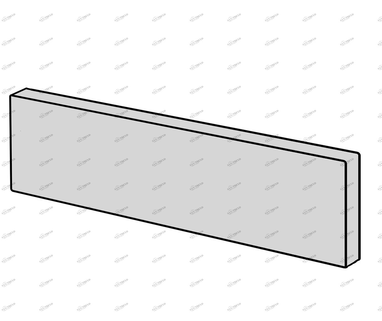 Бортик пристенный LAURA 120 стекло Поталь-золото Tessoro TSLA120SKPGO