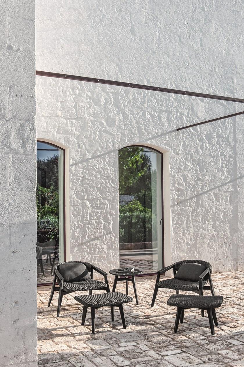 Ethimo Садовое кресло из синтетической ткани с подлокотниками Knit Knitpo01 - Вид №6