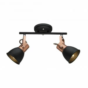 Спот потолочный черный с 2 плафонами Arte Lamp A1677PL ARTE LAMP 1677 00-3926543 Черный