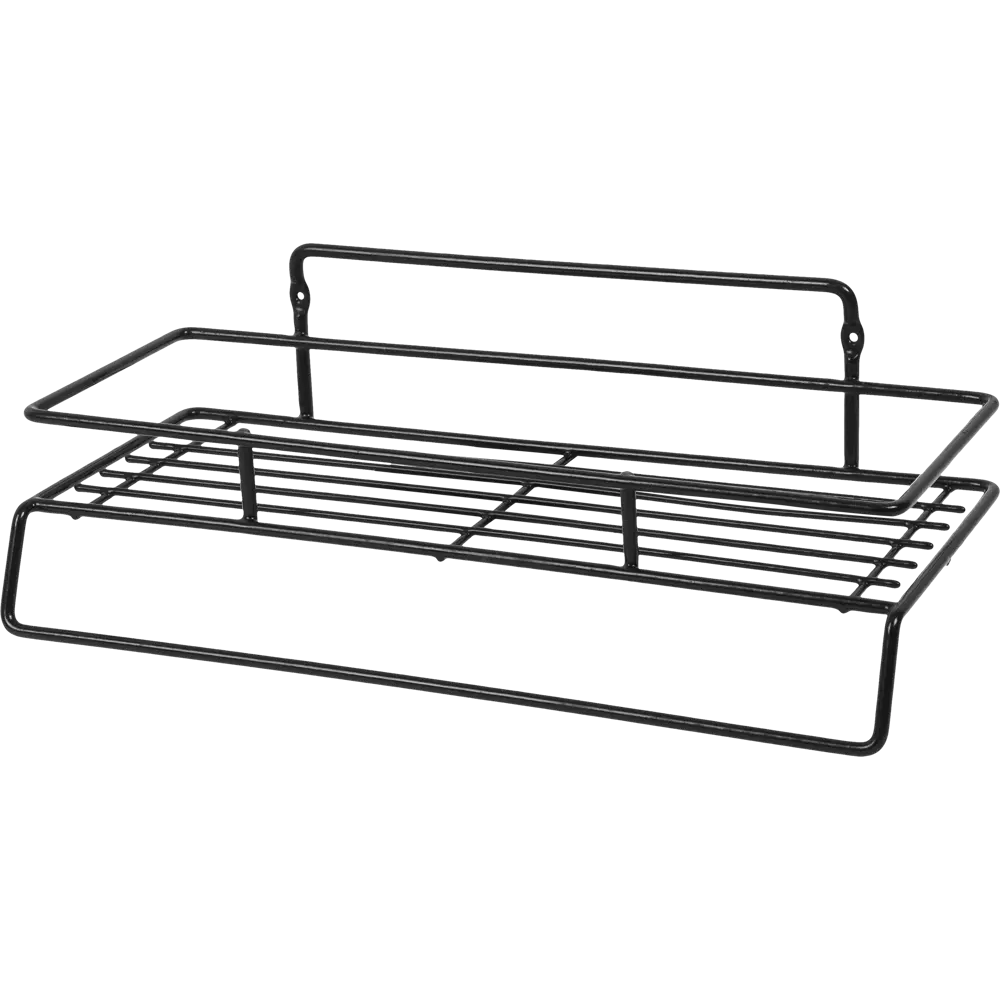 Полка Trait с держателем для полотенец цвет чёрный SWENSA STLM-2175090