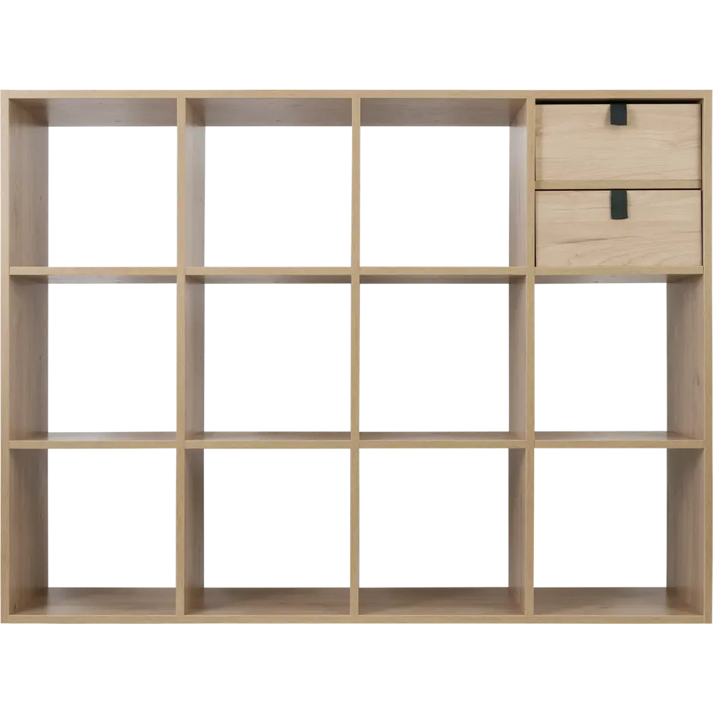 Стеллаж КУБ 12 секций 105х139х32 см ЛДСП цвет дуб Santreyd STLM-2199118 - Вид №3