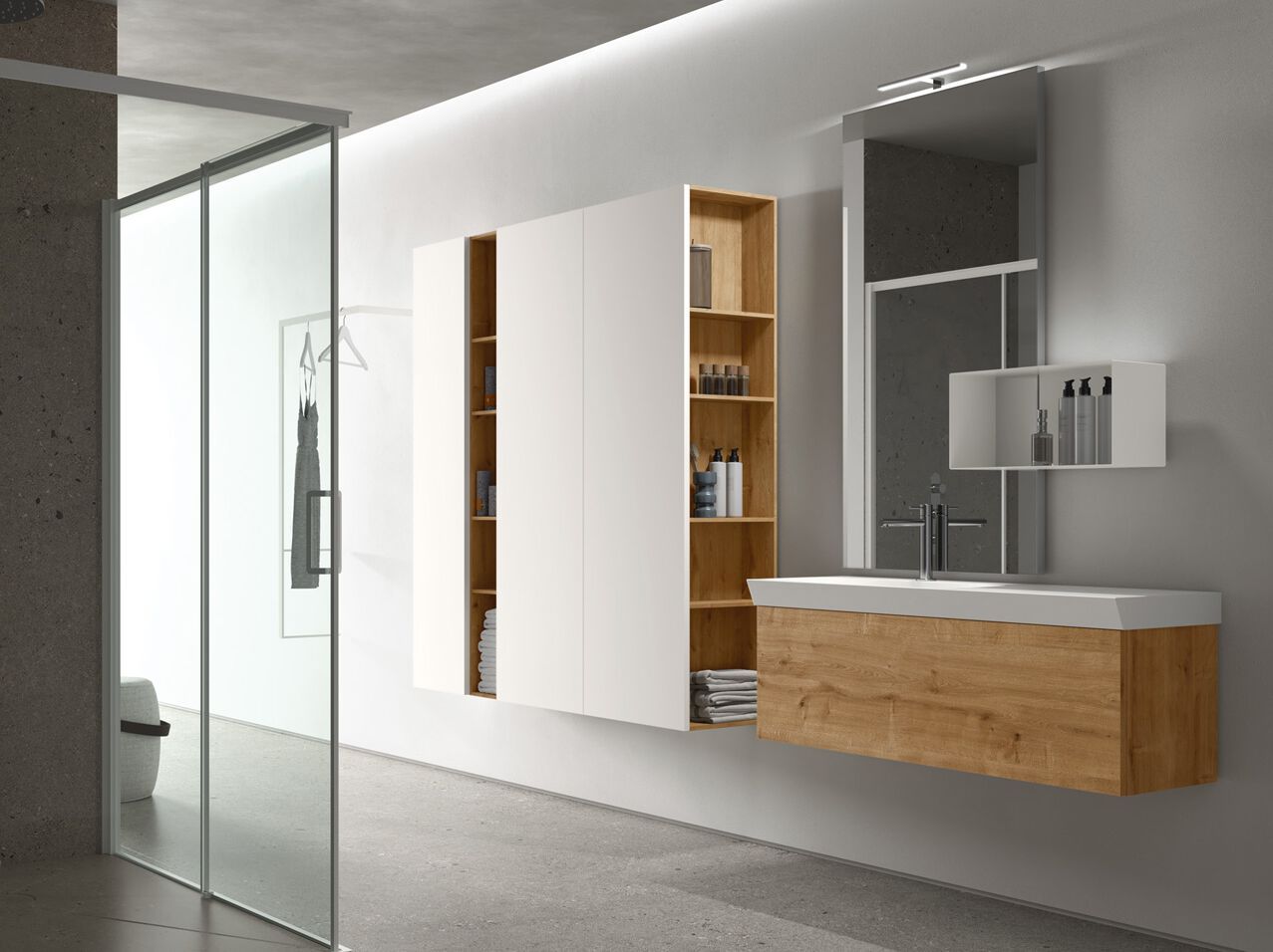 Деревянный умывальник с зеркалом ARCOM Поллок ARCH-00064690