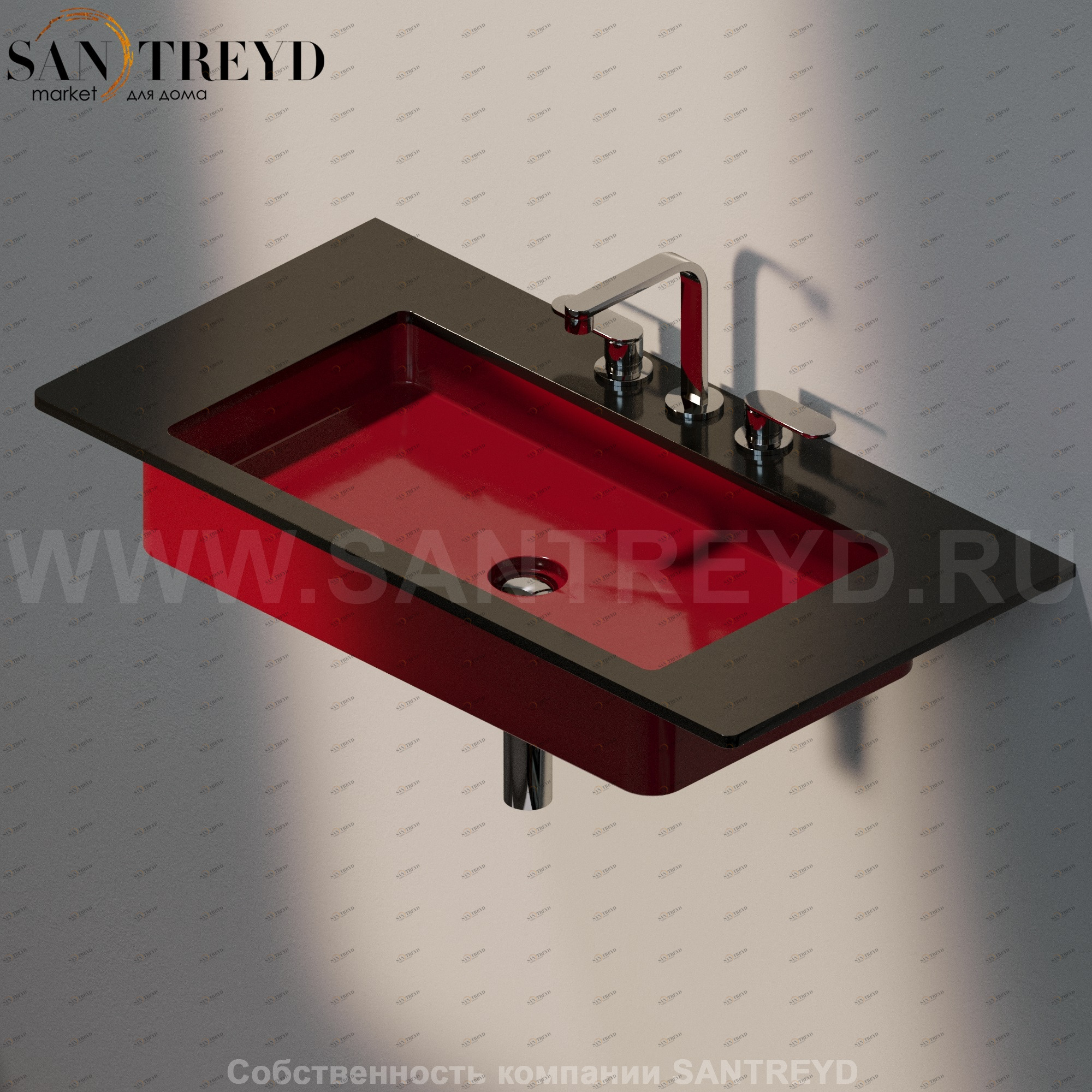 MW75SP3011 Накладная раковина под столешницу  квадратная Ceramica Flaminia Miniwash