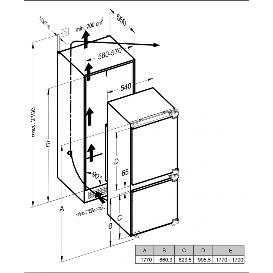 1152996 Встраиваемый холодильник Schaub Lorenz SLUS445W3M STDN-0022104 - Вид №11