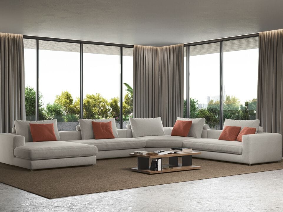 Модульный тканевый диван Febal Casa подпись ARCH-00075150