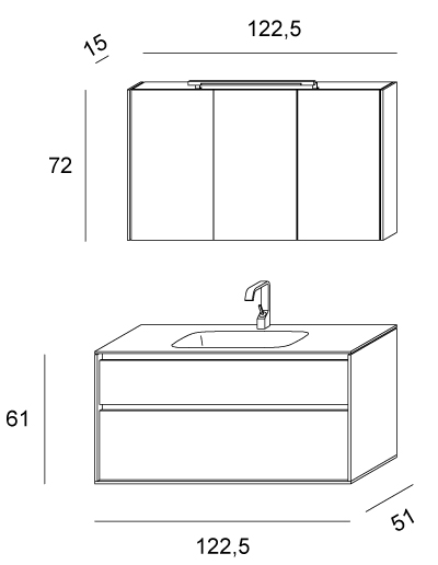 Summit 2.0 – 12 Mastella  Summit 2.0  Комплект мебели для ванной - Вид №4