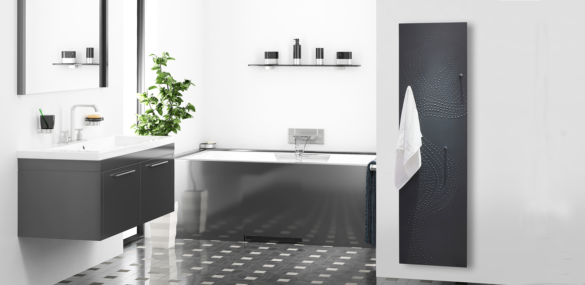 Bemm Спецификации  Коллекция Cinier Olycal Sèche-Serviettes-Electric Радиаторы для ванной комнаты sun-id-1225009 - Вид №1