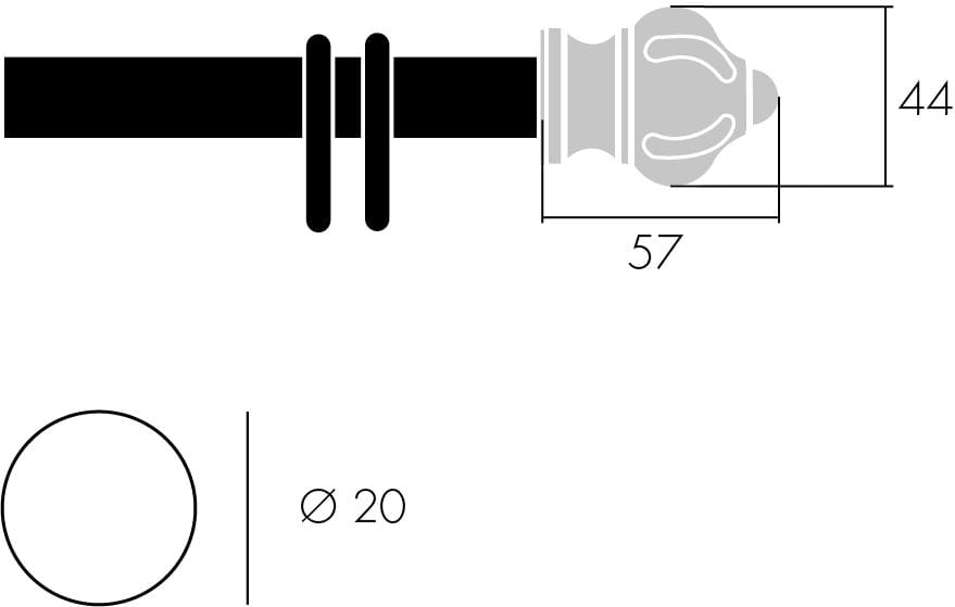 Железный и латунный карниз Frandoli Iron &amp ARCH-00039544 - Вид №2