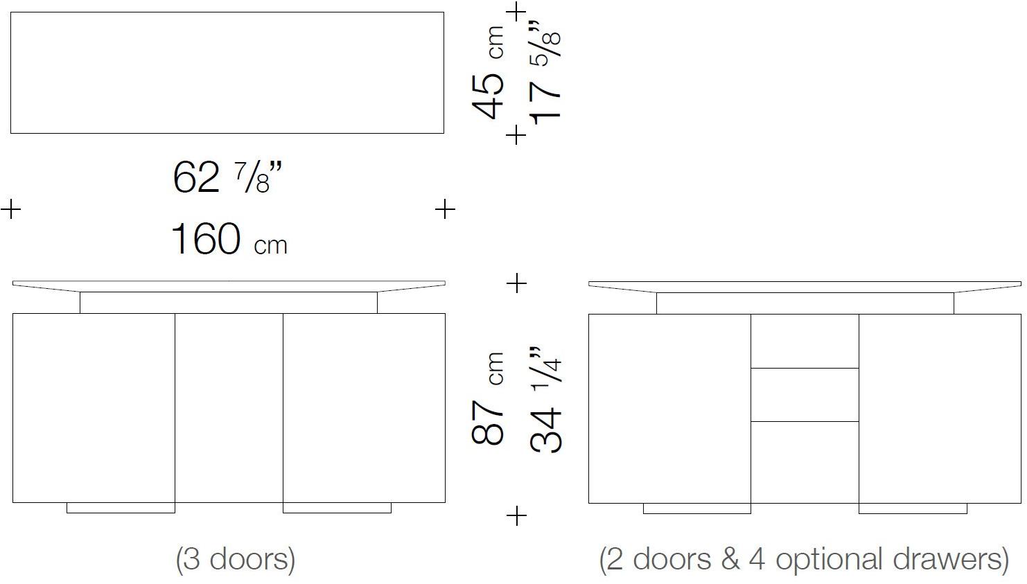 Garbarino Буфет с распашными дверцами, лакированный сусальным золотом Katai Kat2  - Вид №3