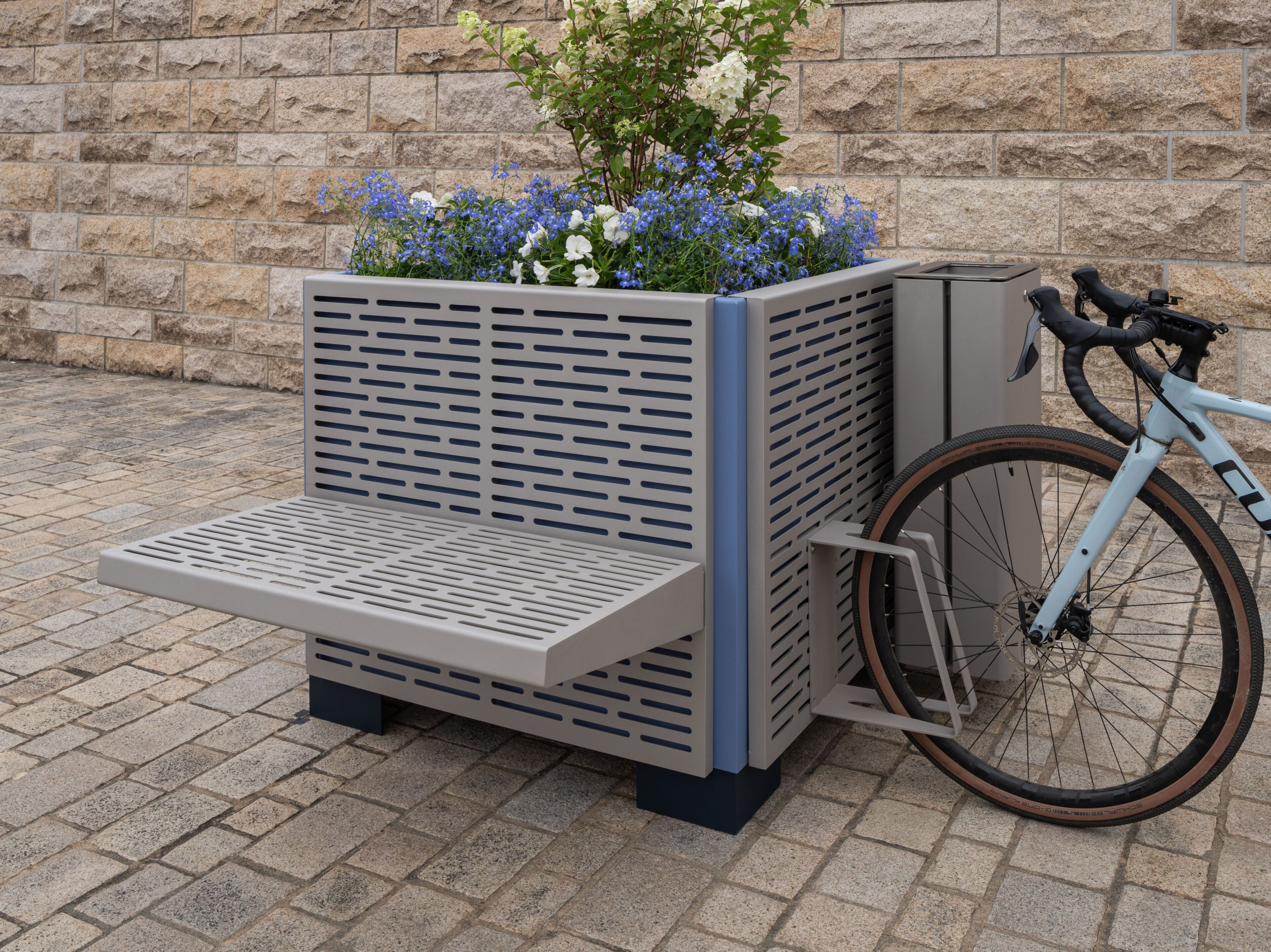 Плантатор / скамейка из нержавеющей стали BENKERT BANKE ARCH-00121440