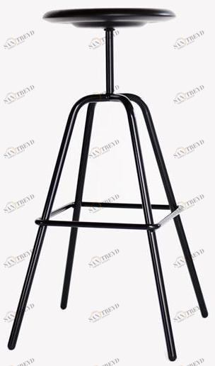 Atelier Haußmann Высокий табурет из стали и дерева sun-id-1400560