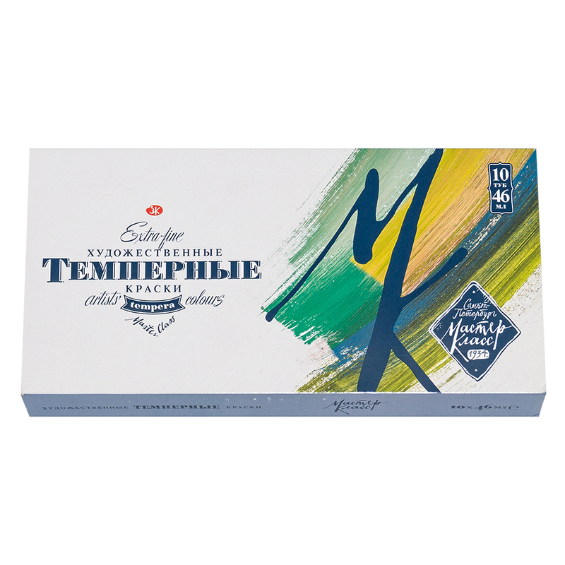 1641032 Краска темпера 10 цв. 46 мл Мастер Класс 