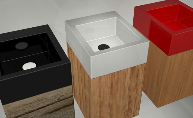 SQULAV17 Подвесная раковина настенная GSG CERAMIC SQUARE - Вид №2