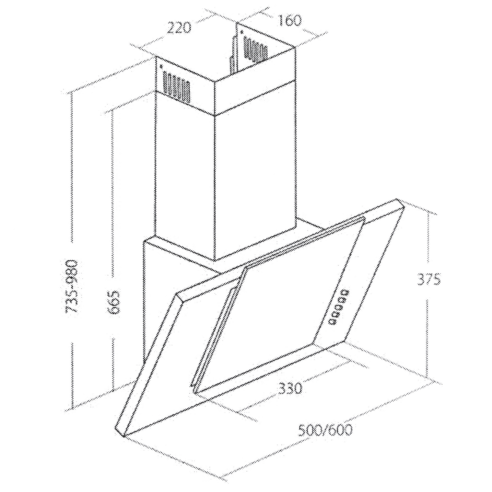 9940341 Вытяжка наклонная Akpo WK-4 Juno eco II белый/белый STDN-0121870 - Вид №11