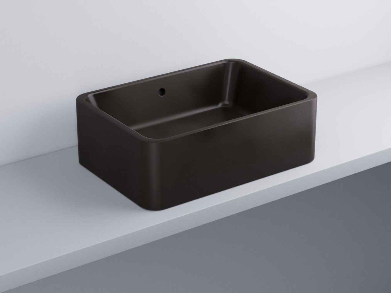 SHLAA6020-LV Раковина накладная прямоугольная с переливом 60 x 20 h cielo Shui Ceramica Cielo