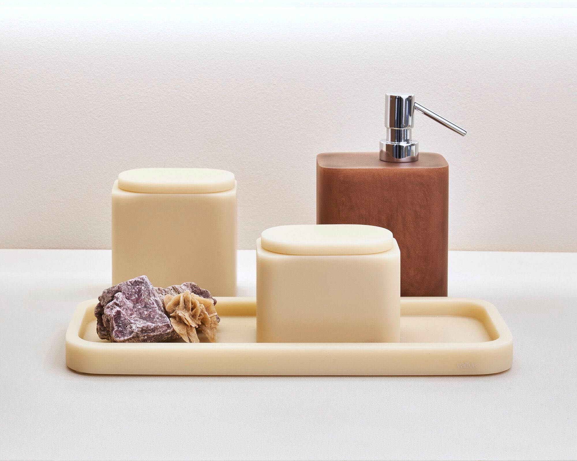 Держатель для хлопковых палочек из смолы с крышкой Vallvé набор ARCH-00033916 - Вид №8