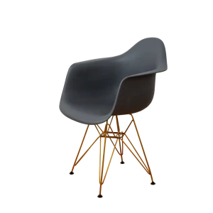 91988778 Комплект кухонных стульев 2 шт Derstuhl 330 gold 43x82x60 см полипропилен цвет темно-серый STLM-1467834