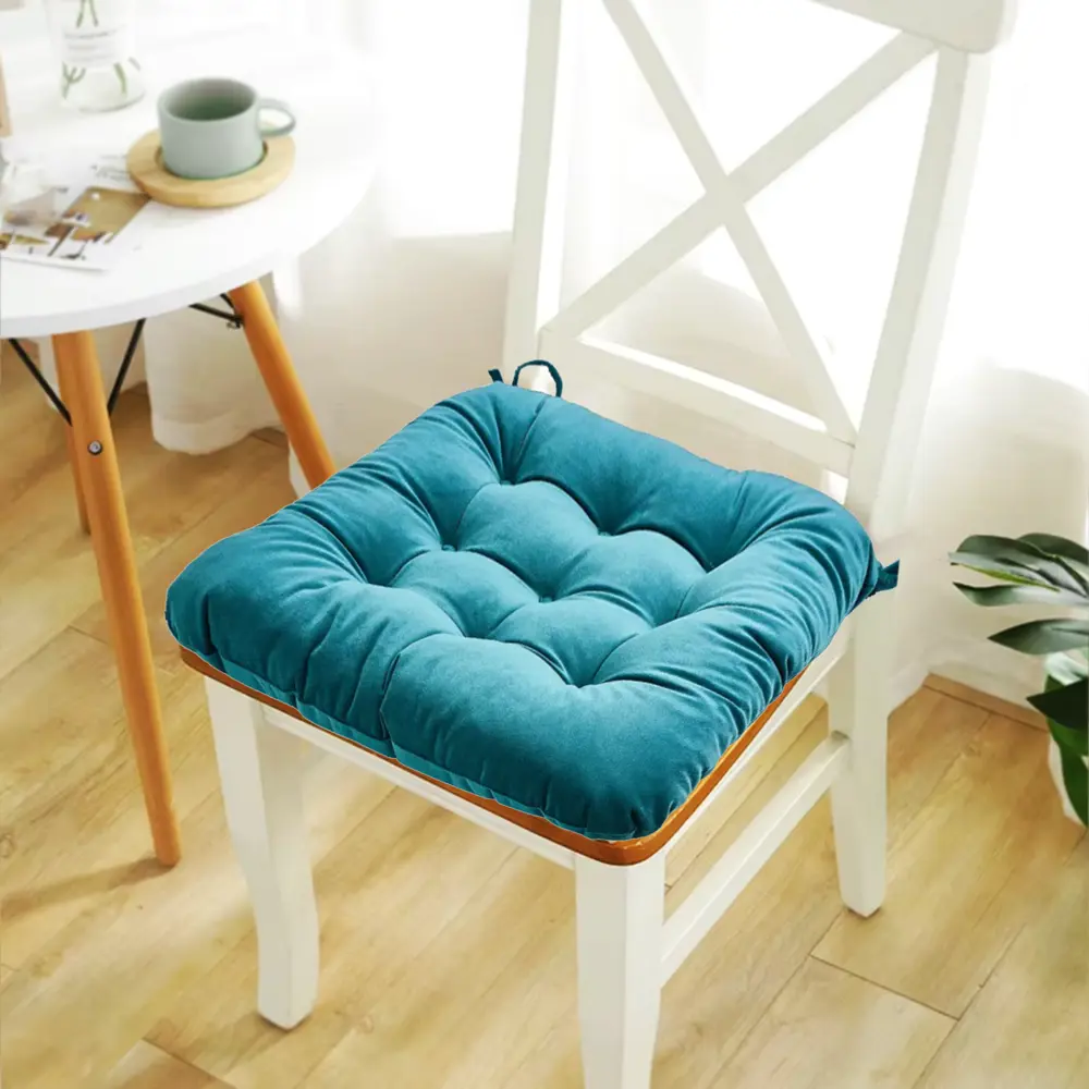 Подушка для стула Seasons Emerald 1 40x36 см цвет темно-бирюзовый Отсутствует STLM-2167796 - Вид №3