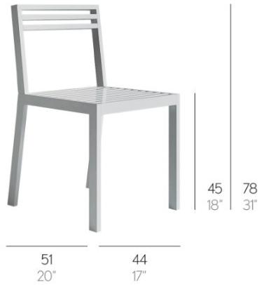 GANDIABLASCO Садовый стул из алюминия Dna sun-id-1374793 - Вид №7