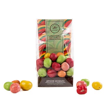 Драже Мозаик мармеладный микс в тёмном и белом шоколаде CACAOJET Santreyd 34460 - Вид №1