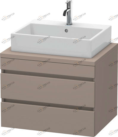 DS531604343 DuraStyle Тумбочка для консоли Базальт матовый, декор Duravit