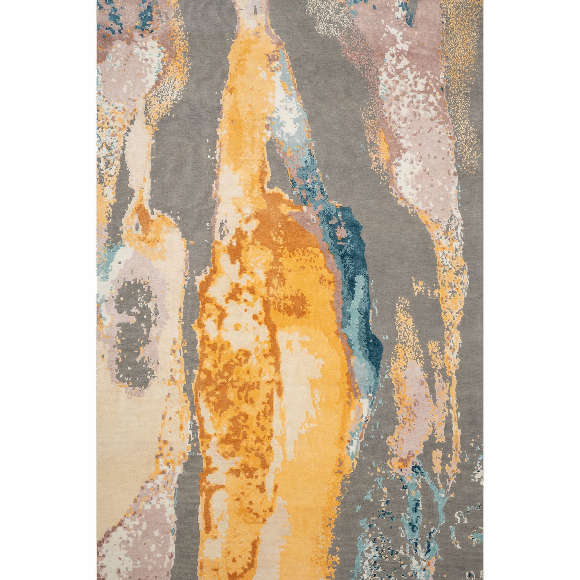 Коврик из новозеландской шерсти и чистого шелка Mantellassi 1926 STALACTITE ARCH-00069925 - Вид №1