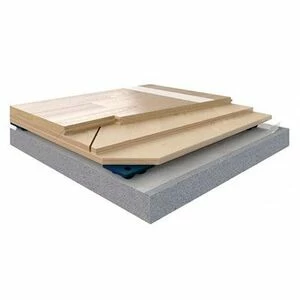 Спортивный паркет Coswick Турнирный Спорт Турнирный Спорт Клён Селект (Гладкая) 300-1845х82,55 мм.