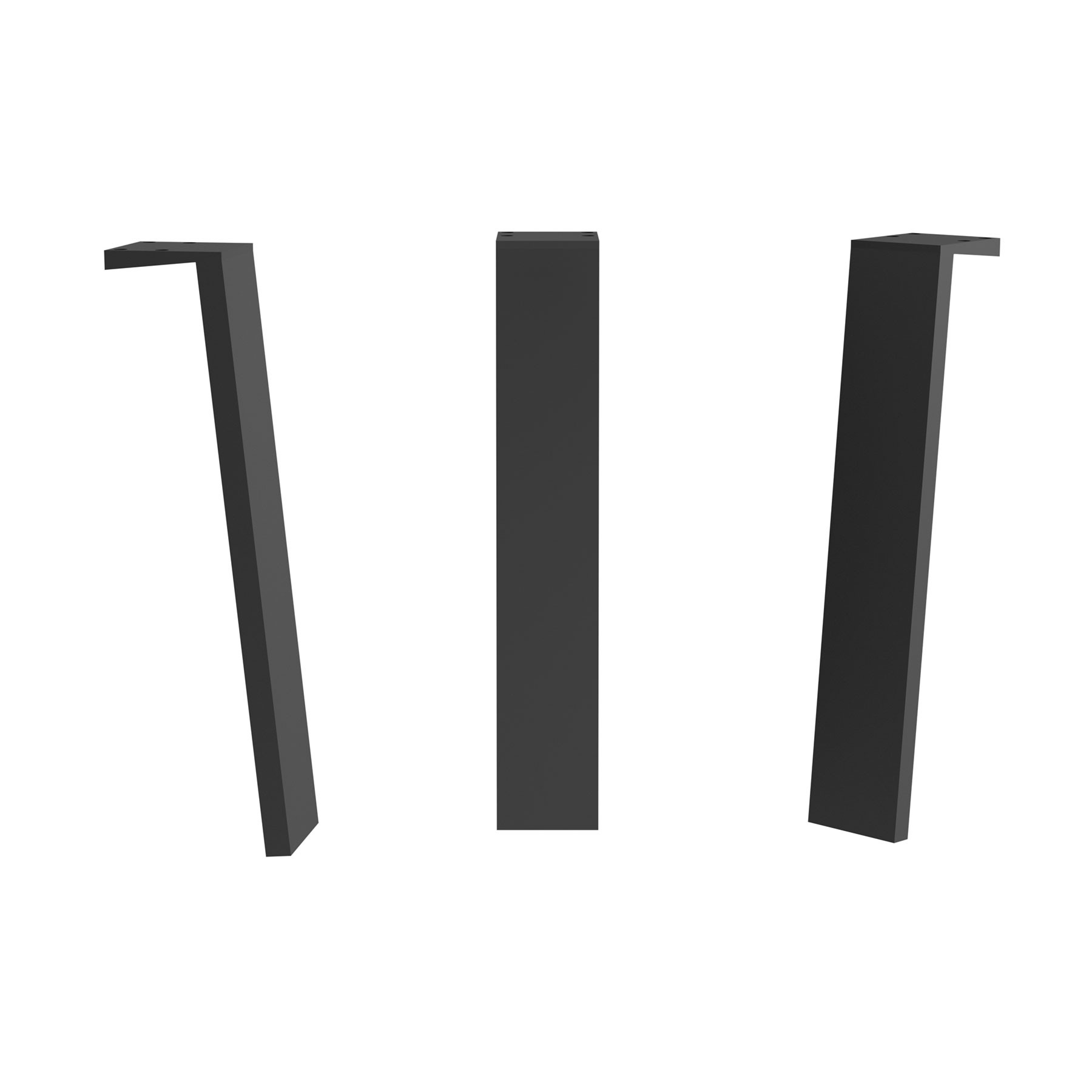 84132 SALGAR Комплект из 2 ножек KLIM BLACK Высота 330 мм 