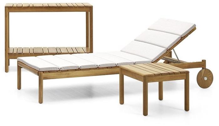 Varaschin Садовая кушетка из тика на колесиках Barcode 2180e - Вид №4