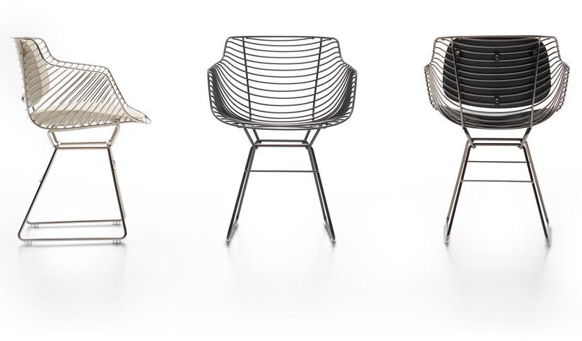 MDF Italia Стул из стали с подлокотниками Flow sun-id-1374587 - Вид №8