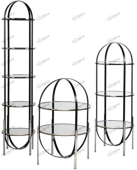 Roche Bobois Открытый отдельно стоящий стеклянный книжный шкаф sun-id-1458108